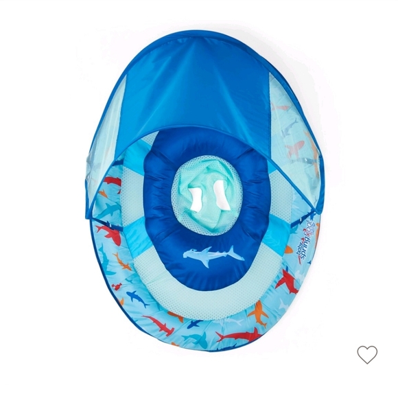 Swimways Sun Canopy Spring Float With Hyper-Flate Valve  - Shark - Picture 3 of 8